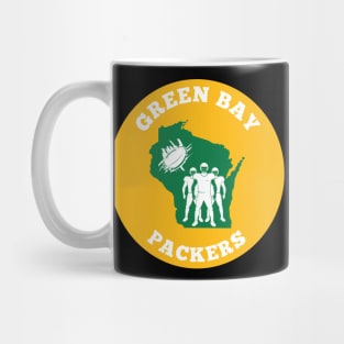 Vintage Green Bay Packers Football Mug